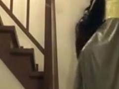 Franzi im langen Lackmantel, PVC Bluse und Latexrock