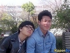 Cock sucking asian twinks