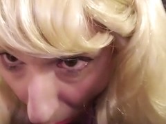 Sissy crossdresser Annette sucks and gets fucked by regular