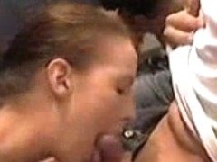 Girl suck in the dressing room