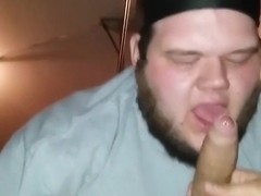 Fat Guy Swallow My Hot Twink Cum