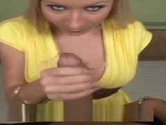 Sexy blonde girl nice tits