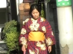 Teen Asian dressed in traditional clothes got boob sharked