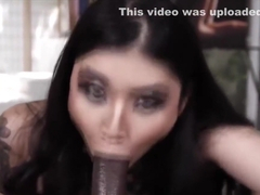 Oriental Bimbo Craving for A Big Black Cock