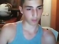 Greek Cute Boy With Big Cock Masturbation On Webcam