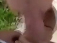 Public Blowjob and Cumshot on Her Face