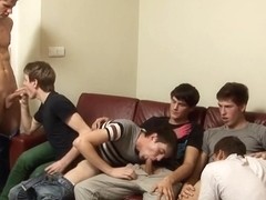 Big dick twinks bareback with facial cum