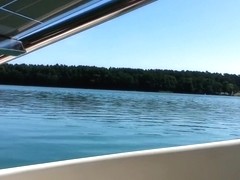 I suck a dick on a boat in my amateur brunette video