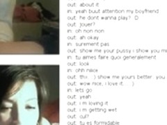 French lady showing stuff #Chatroulette