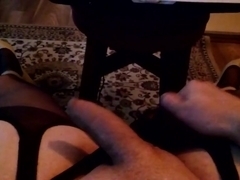 Masturbation in my pantyhose and heels