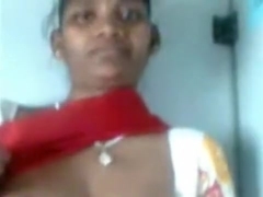 Indian Villager Shows her body