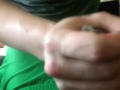 Puppy gives good handjob