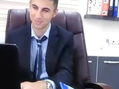 Sexy Horny Boy At Work