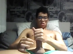 Fabulous male in amazing handjob, amateur homosexual sex scene