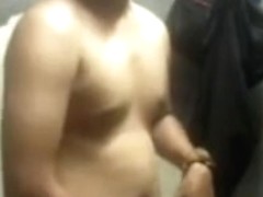 Malaysian man very horny before shower
