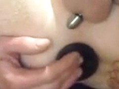 Mortar Butt Plug and Tied Shaved Balls