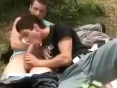 Amazing male in incredible blowjob, bareback gay porn video