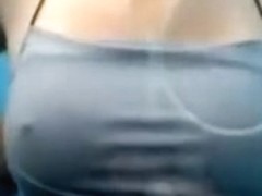 Hot girl dressing and showing gazoo and tits on spy cam