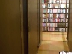 Pretty Japanese boobs pinched in Asian voyeur video