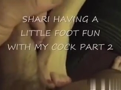 Shari giving foot fun part two.  U wish to play????