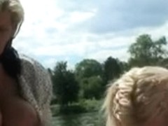 Old pervs Sex Picnic with Teeny