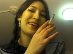 Asian Teen Smoking Shows Ass & Pussy - Liz Lovejoy lizlovejoy.manyvids.com