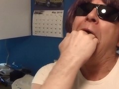 Naughty Gigi loves butt plug and finger fun