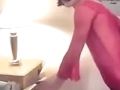 CD Riding Giant Dildo , Then Gets Fucked