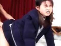 Nasty Japanese schoolgirl gets fingered part6