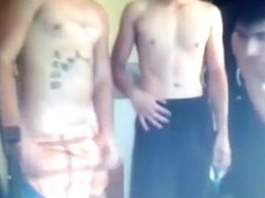 Crazy male in incredible threesomes, webcam gay porn video