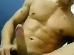 Brazilian Model Jonas Sulzbach masturbating