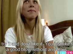 Skinny 18 Year Old Interviewed And Anally Creampied After