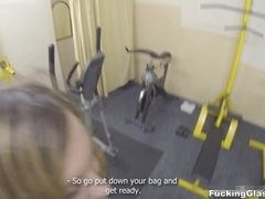 Fucking Glasses - Teresa - Fucking practice in a gym