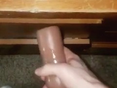 Young Male mastubating to his own porn video