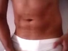 Teasing with a sexy underwear! Cock Dance!!