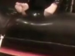 rubberboi milked in the inflatable by two bar