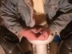 nlboots - torn rubber trousers, fur jacket, waders, biffy