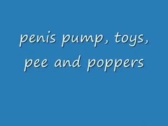 pee in pump toy s in arse