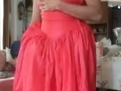 Con mi Vestido rojo de Quinceaniera