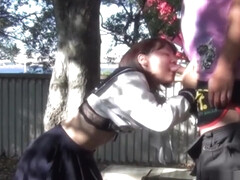 Asian teenager spunked