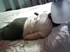 woman having fan and caught