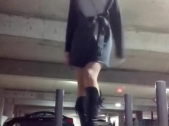 Masturbating with my toy at the parking lot