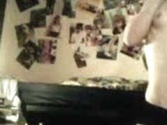Teen hottie strips on a webcam