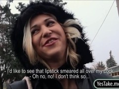 Sexy amateur blonde Czech slut Linda Ray fucked for money