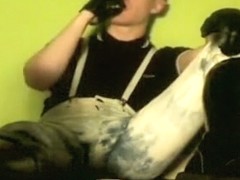 Fabulous male in horny handjob, fetish gay adult video