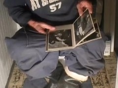 nlboots - leather guys and turned down boots on latrine