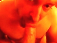 cock-sucker goes nuts on the XL daddycock part 1