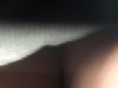 Classy lady caught upskirt no panties and pierced clit