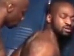 Black hardcore in the bathroom