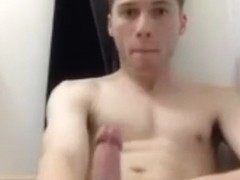 Nice Wank And Cum In The Bathroom